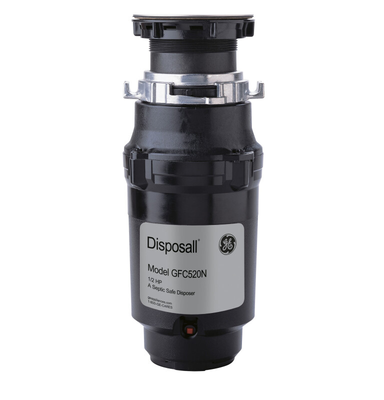 GE DISPOSALL 1/2 HP Continuous Feed Garbage Disposer - Non-Corded Black GFC520N Picture 1