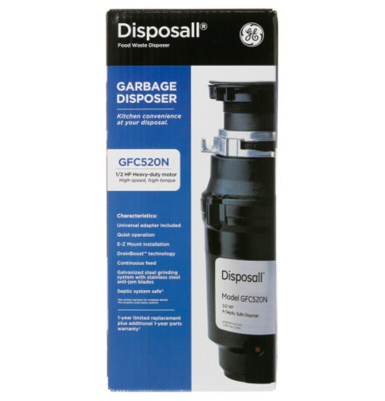 Disposall® 1/2 Hp Continuous Feed Garbage Disposer - Non-corded view 3