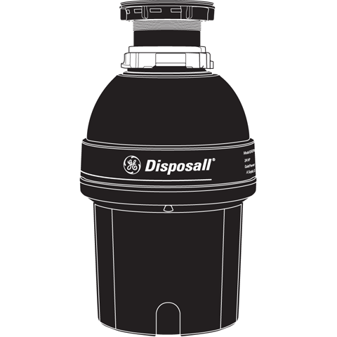 DISPOSALL 1/2 HP Continuous Feed Garbage Disposer Corded GFC535V