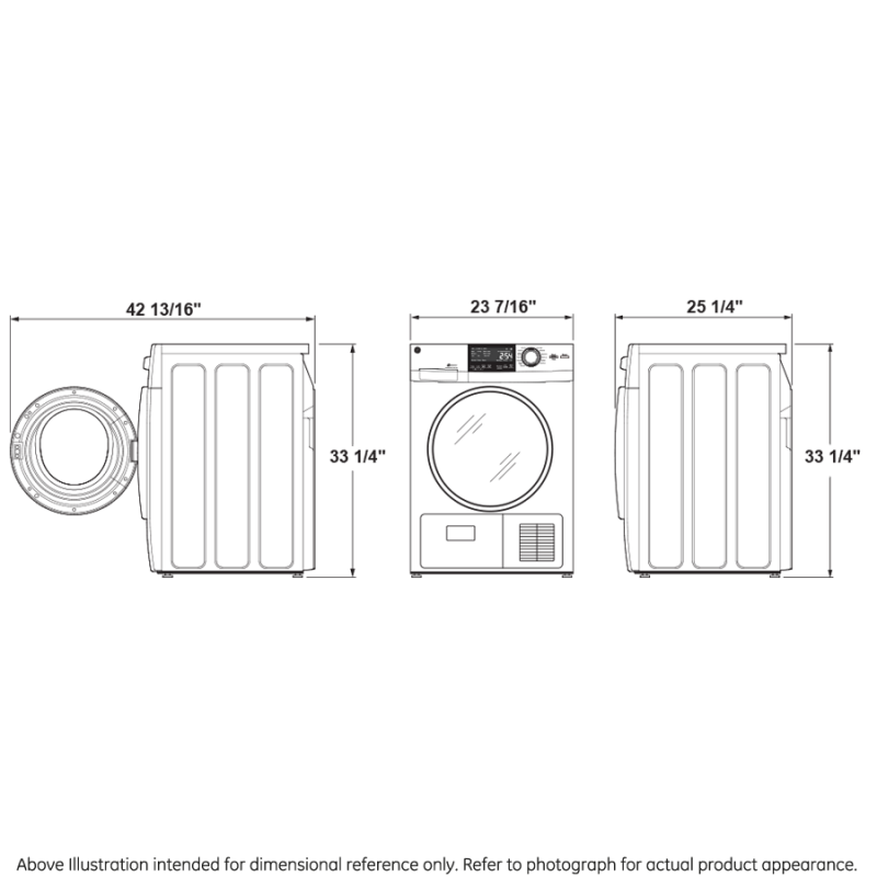 24" 4.3 Cu.Ft. Front Load Vented Electric Dryer with Stainless Steel Basket view 12