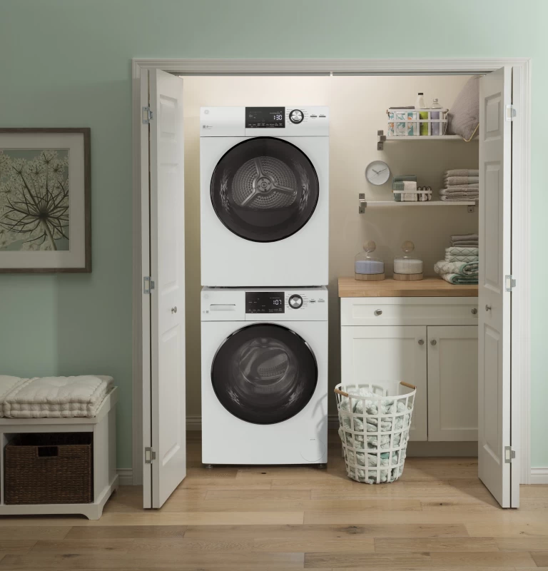 24" 4.3 Cu.Ft. Front Load Vented Electric Dryer with Stainless Steel Basket GFD14ESSNWW