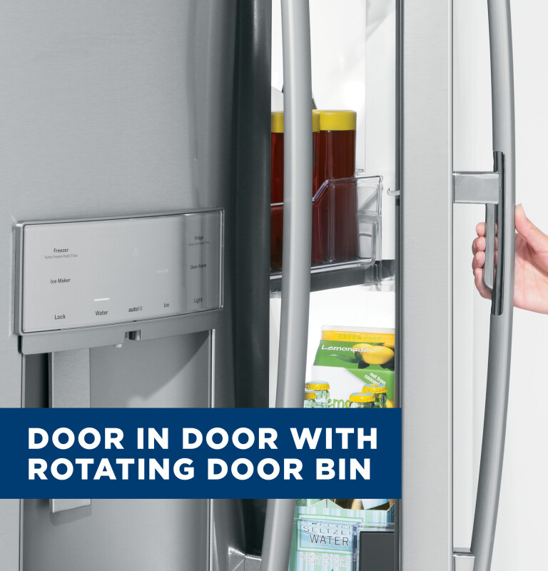27.7 Cu. Ft. French-Door Refrigerator with Door In Door GFD28GBLTS