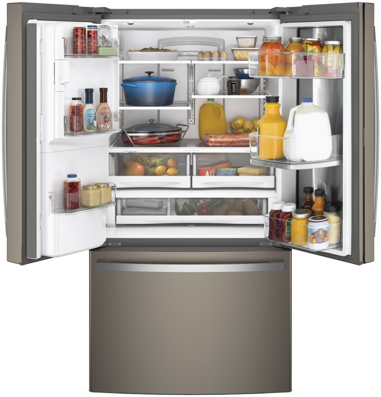 27.7 Cu. Ft. French-Door Refrigerator with Door In Door GFD28GMLES, product image 2 of 17
