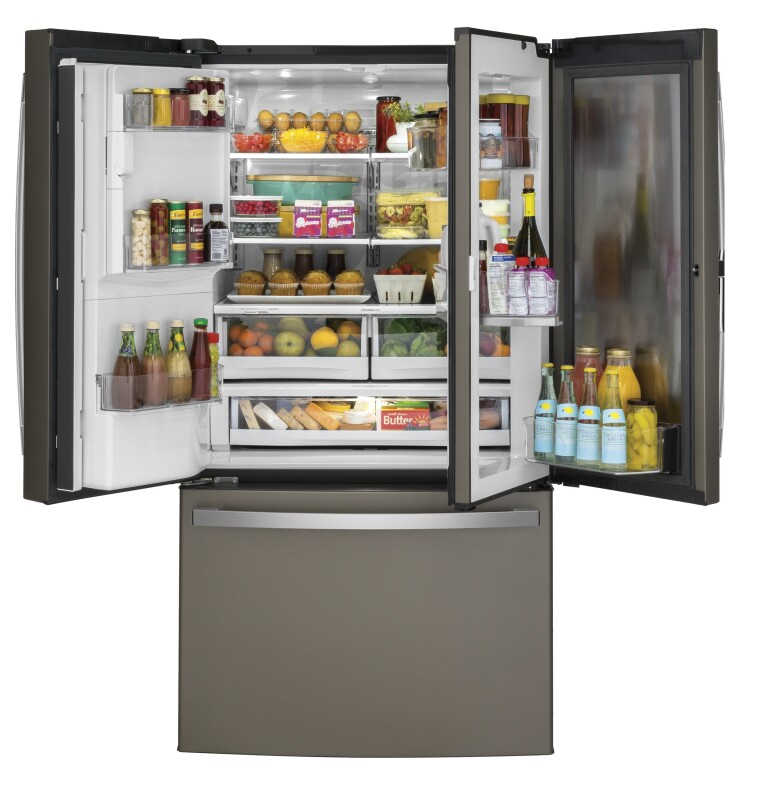 27.7 Cu. Ft. French-Door Refrigerator with Door In Door GFD28GMLES, product image 3 of 17