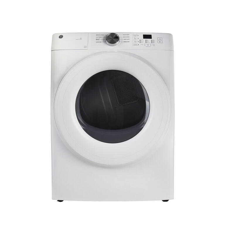 GE 28 Inch Smart Front Load Electric Dryer with 7.8 cu ft Capacity White GFD35ESSYWW Picture 1