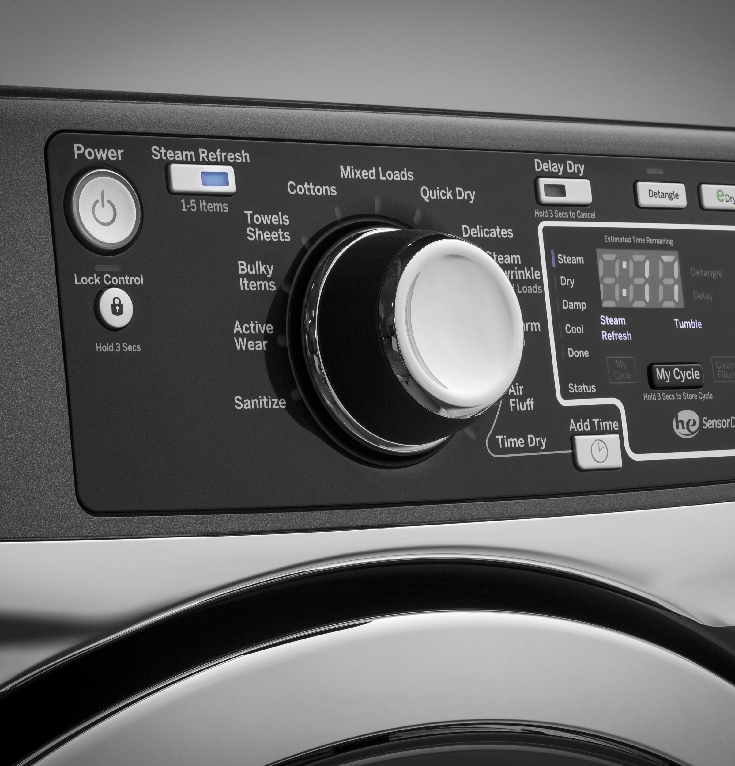 8.3 cu. ft. Capacity RightHeight Front Load Electric Dryer with Steam GFD49ERPKDG