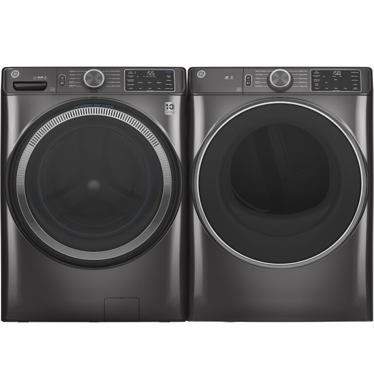7.8 cu. ft. Capacity Smart Front Load Electric Dryer with Sanitize Cycle GFD55ESPNDG