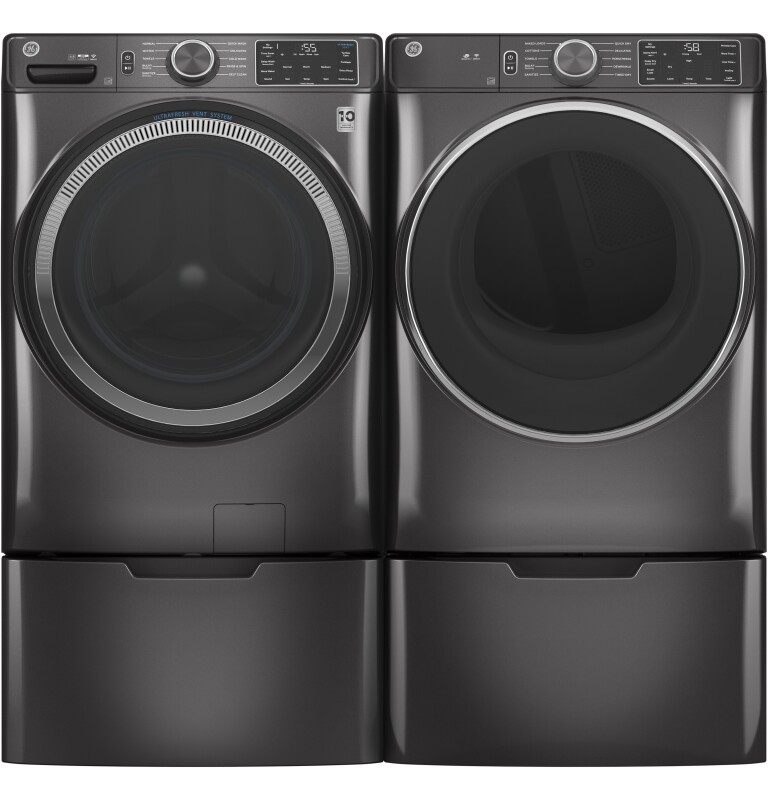 7.8 cu. ft. Capacity Smart Front Load Electric Dryer with Sanitize Cycle GFD55ESPNDG