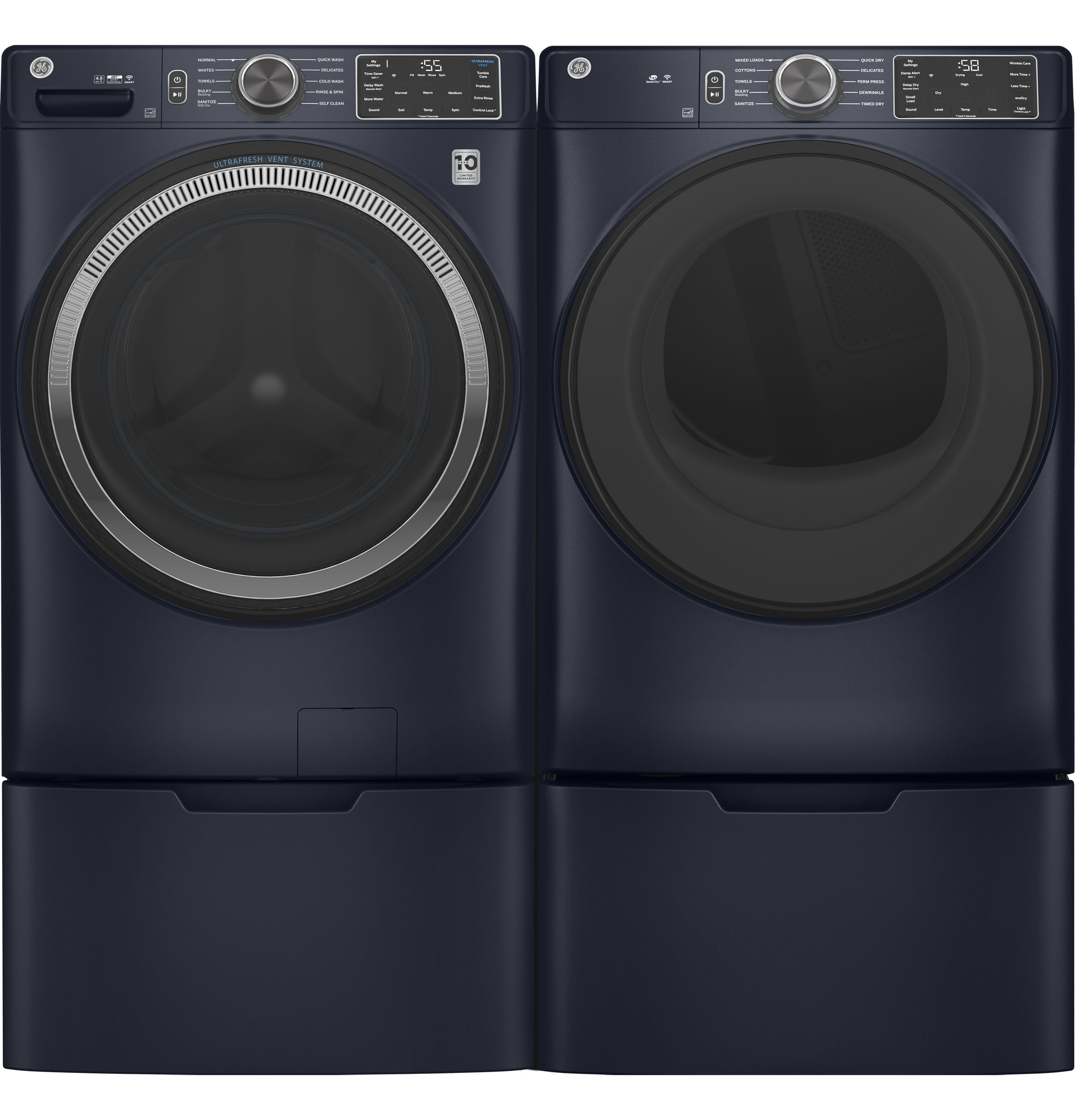 7.8 cu. ft. Capacity Smart Front Load Electric Dryer with Sanitize Cycle view 8