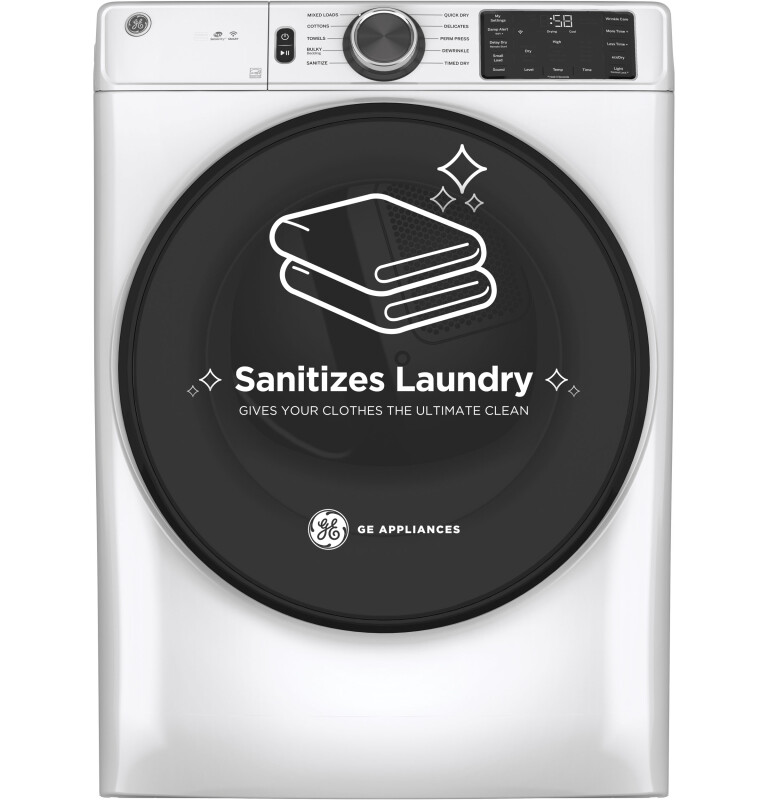 7.8 cu. ft. Capacity Smart Front Load Electric Dryer with Sanitize Cycle view 22