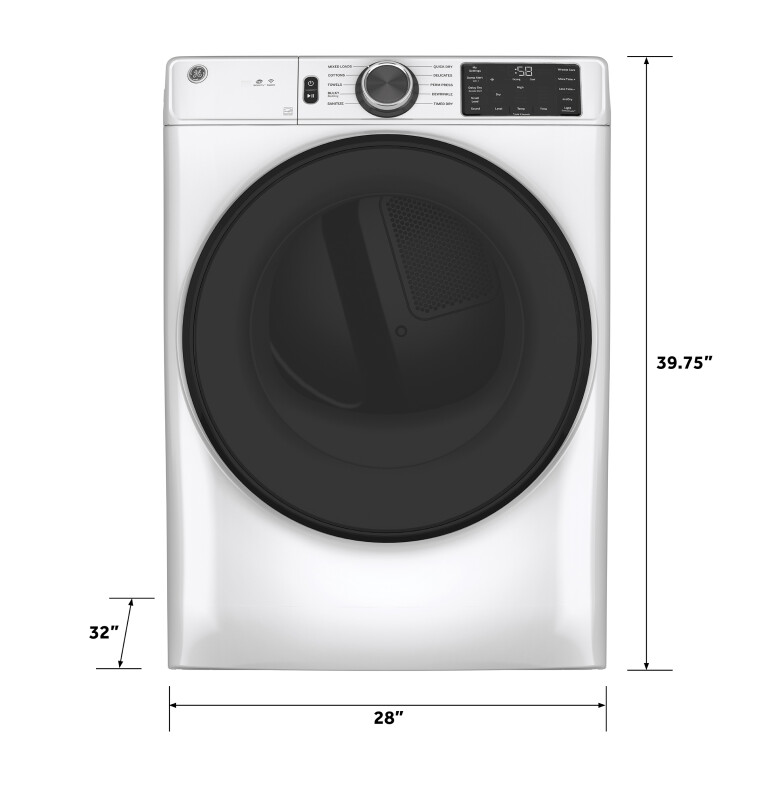 7.8 cu. ft. Capacity Smart Front Load Electric Dryer with Sanitize Cycle view 4
