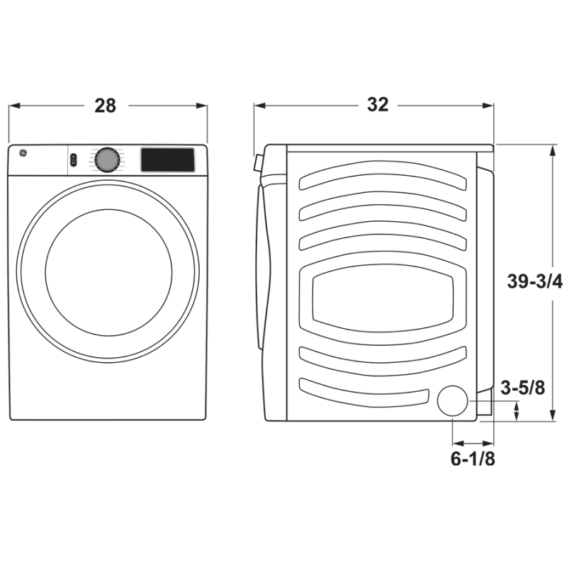 7.8 cu. ft. Capacity Smart Front Load Gas Dryer with Sanitize Cycle view 23