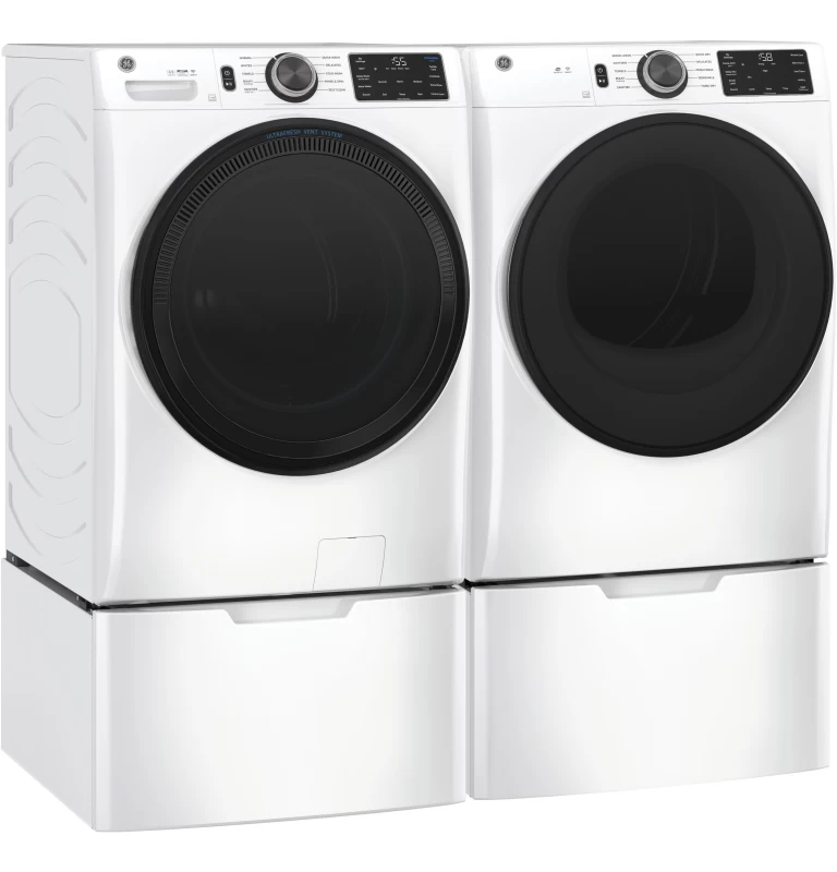 ENERGY STAR 7.8 cu. ft. Capacity Smart Front Load Gas Dryer with Sanitize Cycle GFD55GSSNWW
