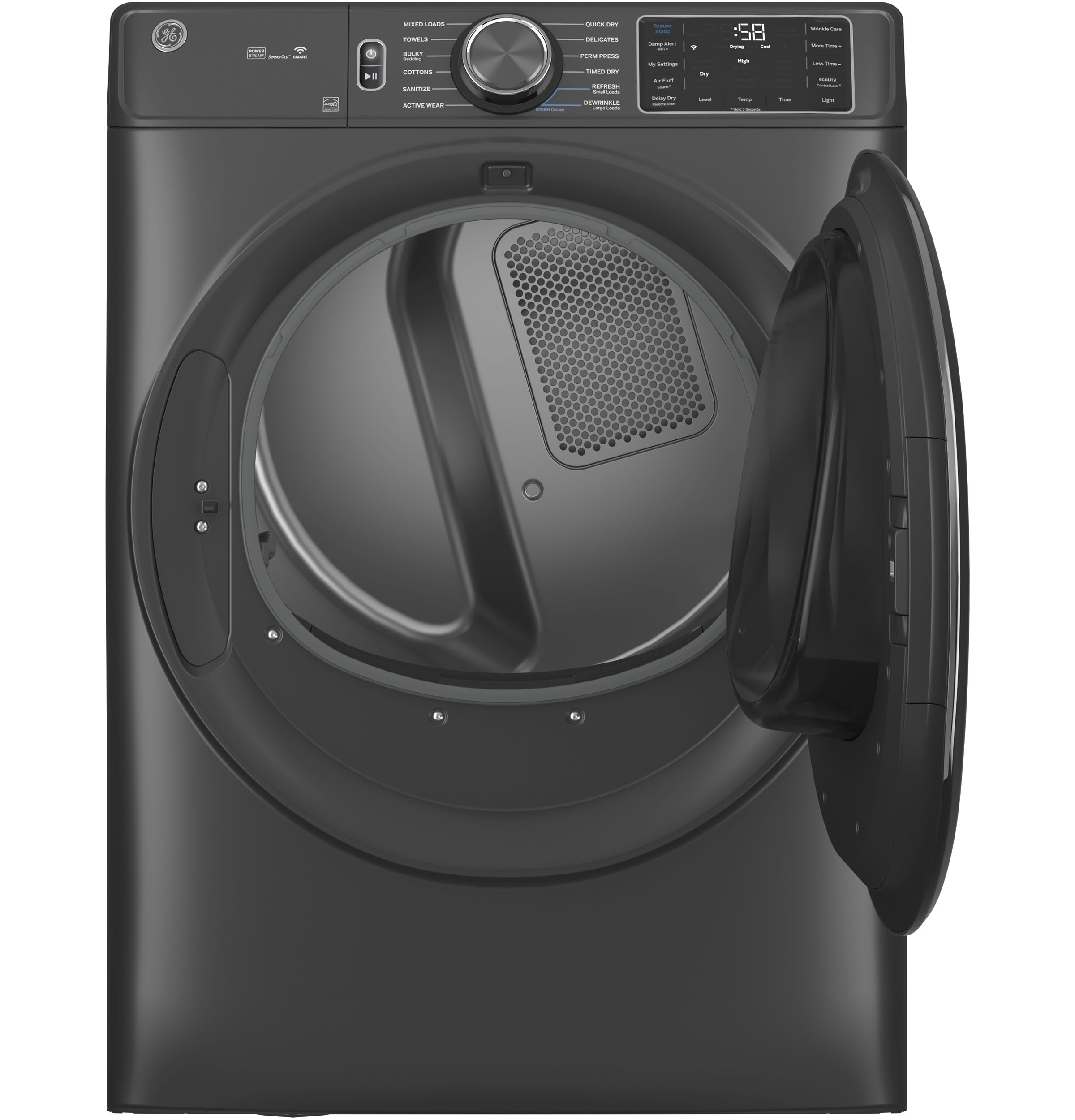 7.8 cu. ft. Capacity Smart Front Load Electric Dryer with Steam and Sanitize Cycle view 21