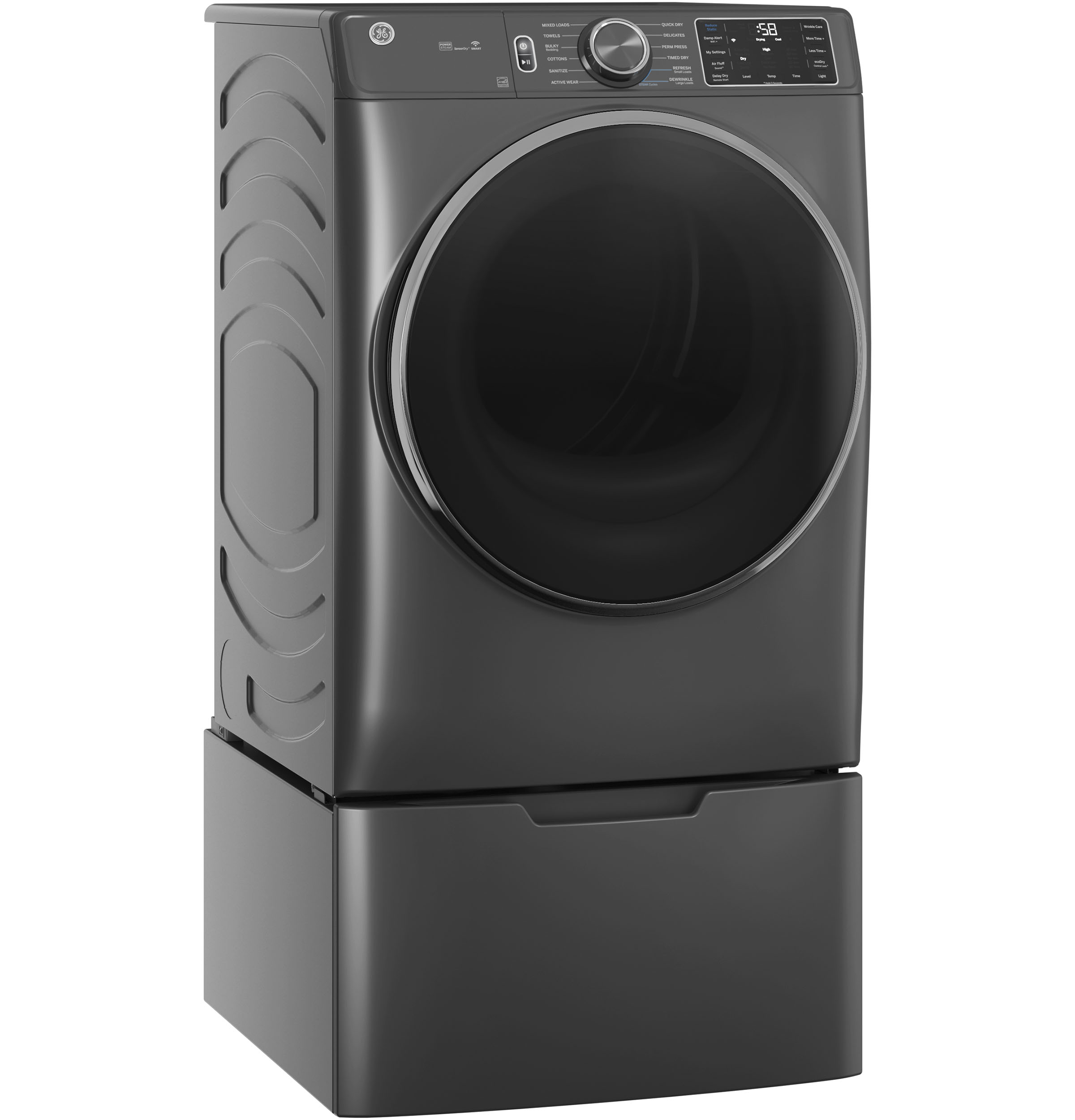 7.8 cu. ft. Capacity Smart Front Load Electric Dryer with Steam and Sanitize Cycle view 11