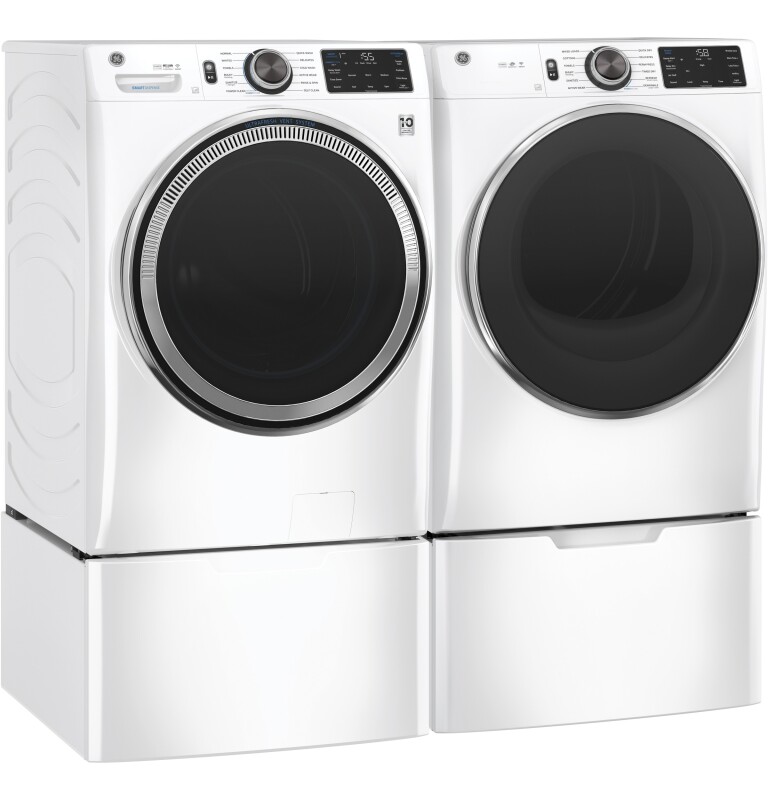 7.8 cu. ft. Capacity Smart Front Load Electric Dryer with Steam and Sanitize Cycle GFD65ESSNWW