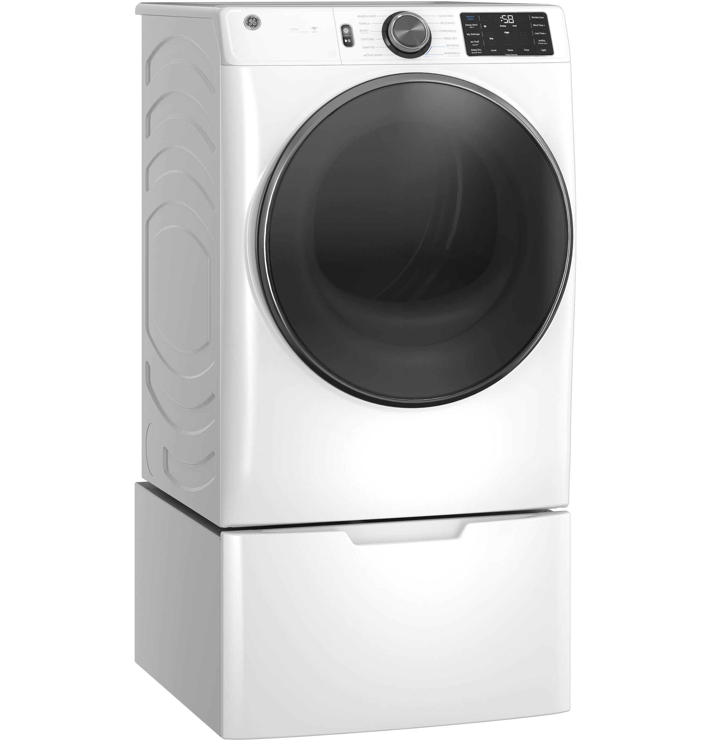 7.8 cu. ft. Capacity Smart Front Load Electric Dryer with Steam and Sanitize Cycle view 20