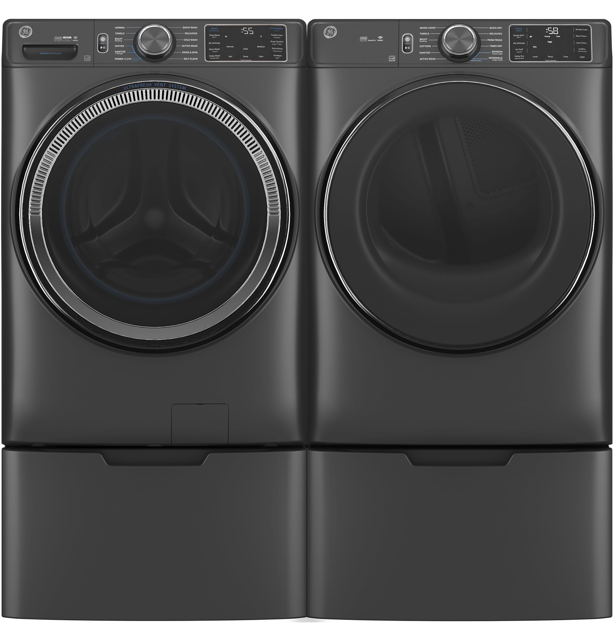 7.8 cu. ft. Capacity Smart Front Load Gas Dryer with Steam and Sanitize Cycle view 18