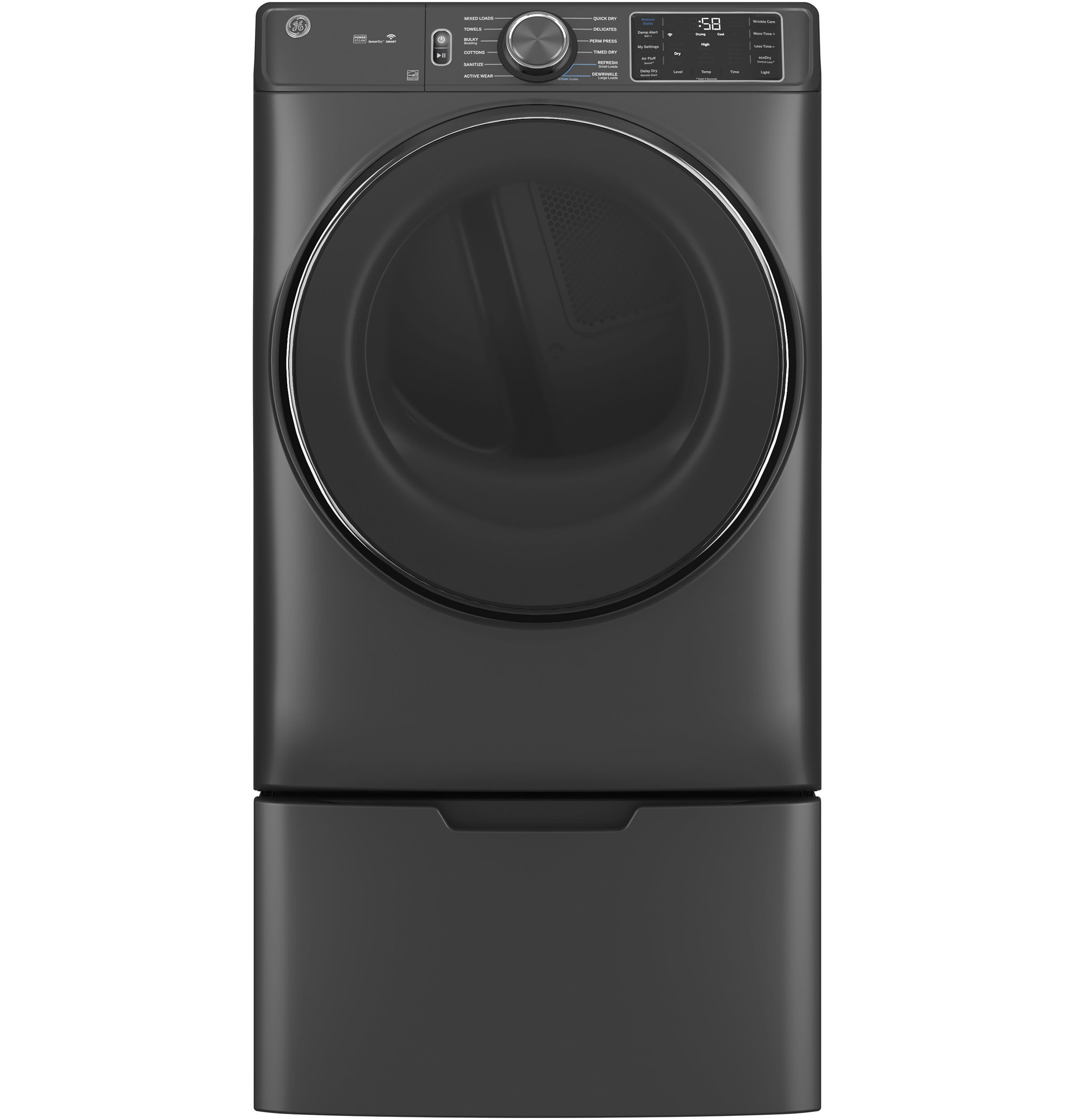 7.8 cu. ft. Capacity Smart Front Load Gas Dryer with Steam and Sanitize Cycle view 14