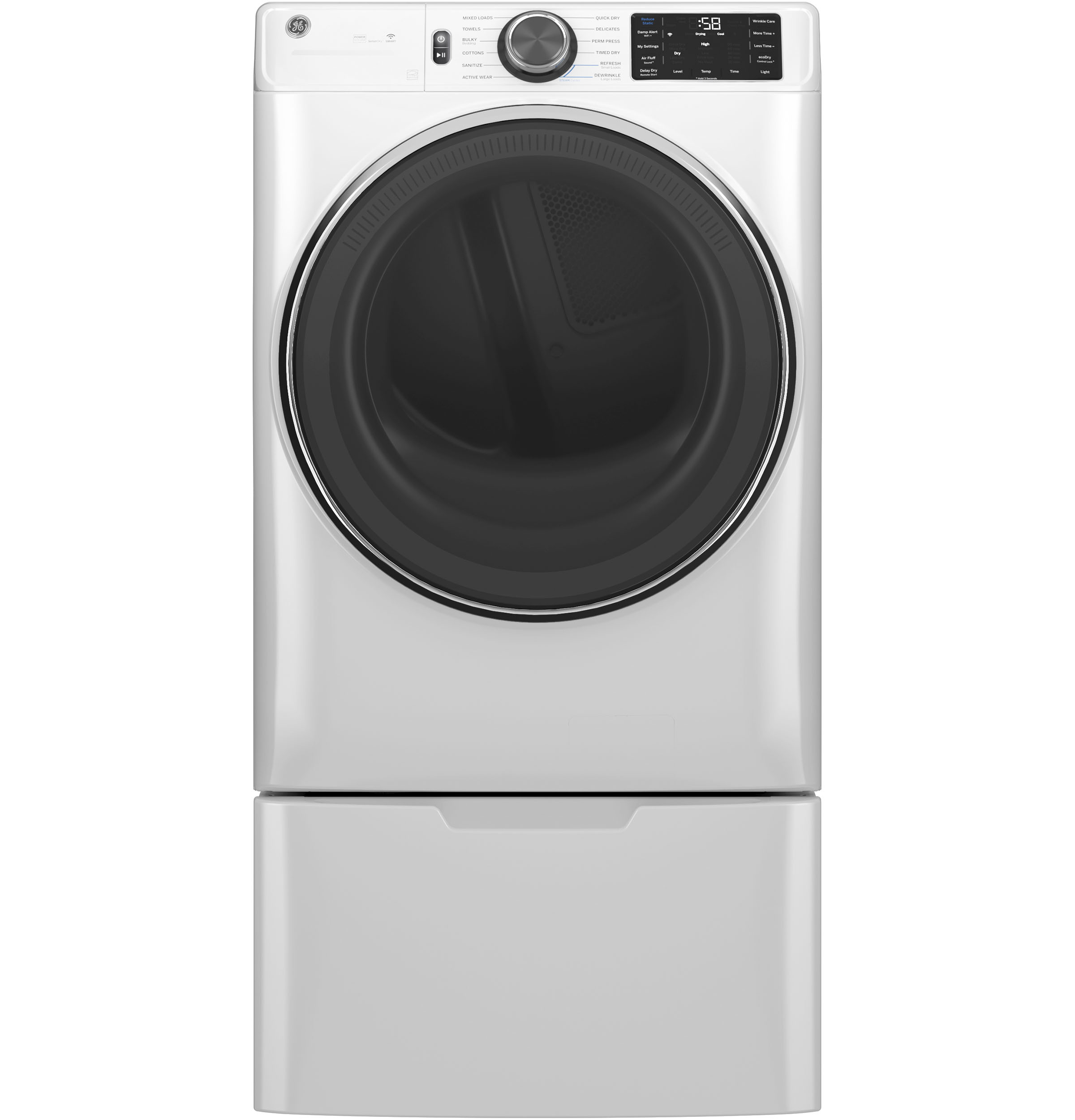 7.8 cu. ft. Capacity Smart Front Load Gas Dryer with Steam and Sanitize Cycle view 19