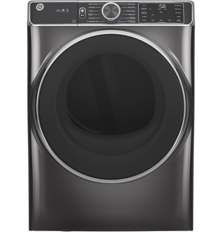 7.8 cu. ft. Capacity Smart Front Load Electric Dryer with Steam and Sanitize Cycle GFD85ESPNDG
