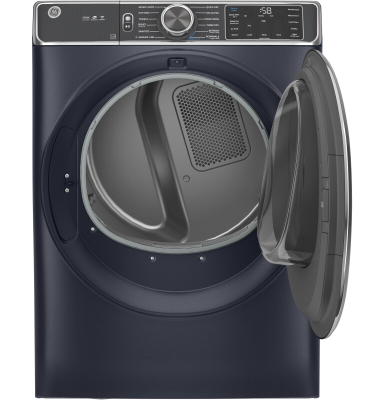 7.8 cu. ft. Capacity Smart Front Load Electric Dryer with Steam and Sanitize Cycle GFD85ESPNRS