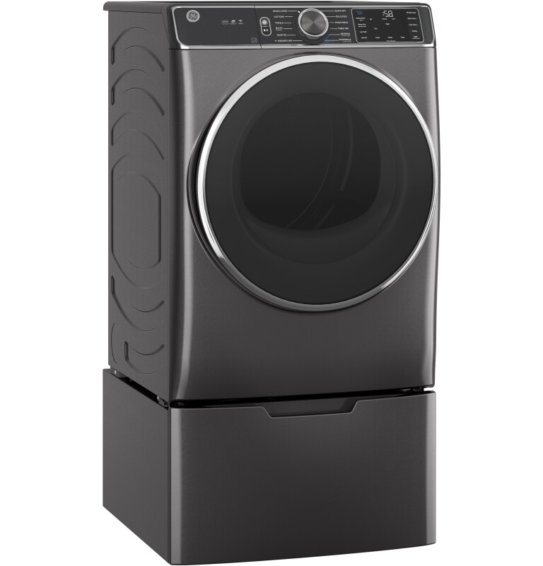 7.8 cu. ft. Capacity Smart Front Load Gas Dryer with Steam and Sanitize Cycle GFD85GSPNDG