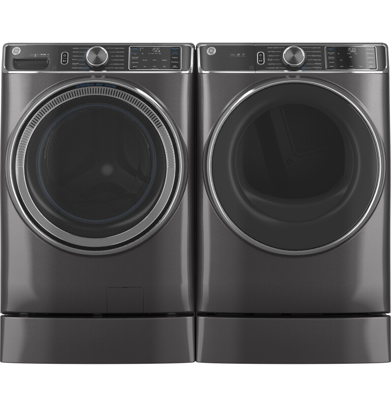 7.8 cu. ft. Capacity Smart Front Load Gas Dryer with Steam and Sanitize Cycle GFD85GSPNDG
