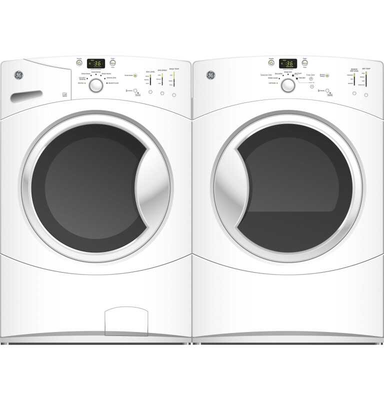 7.0 Cu. Ft. Super Capacity Electric Dryer GFDN100ELWW, product image 2 of 5