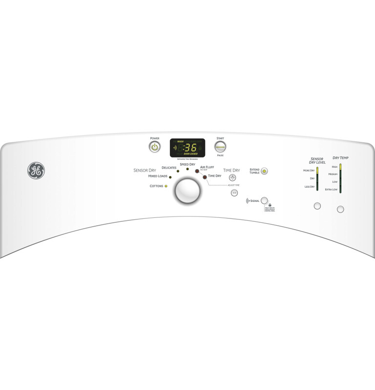 7.0 Cu. Ft. Super Capacity Electric Dryer GFDN100ELWW, product image 3 of 5