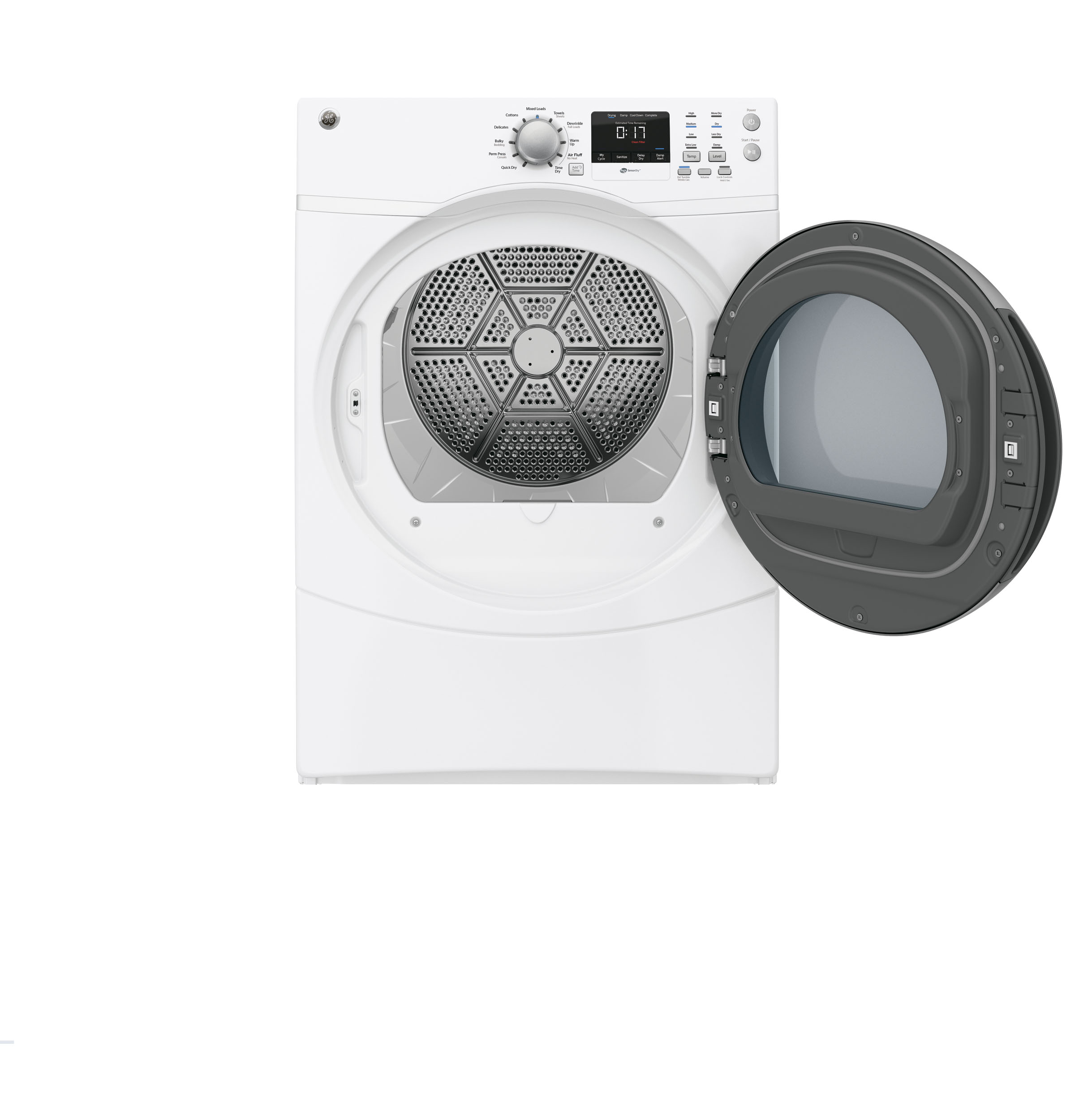 7.5 cu. ft. capacity frontload dryer GFDN160GJWW, product image 7 of 9