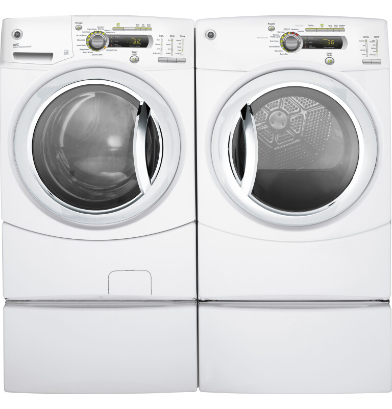 7.0 cu. ft. stainless steel capacity frontload dryer GFDN240ELWW