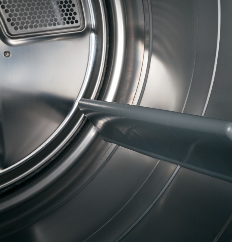 8.1 cu. ft. capacity RightHeight Design Front Load gas dryer with steam GFDR270GHWW, product image 9 of 14