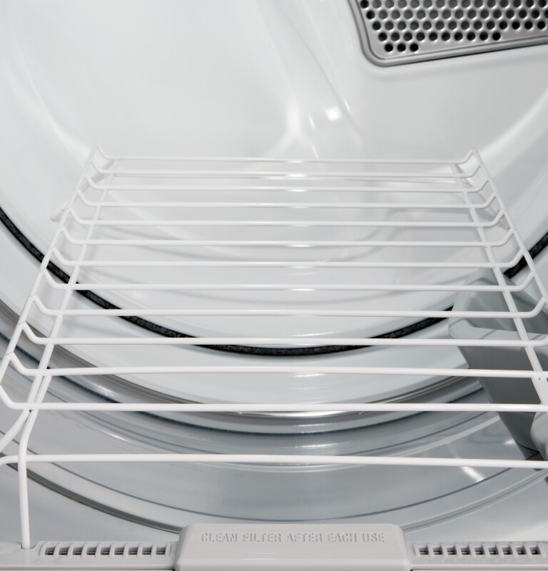 8.3 cu. ft. capacity RightHeight Design Front Load electric dryer with steam GFDR485EFMC, product image 16 of 20
