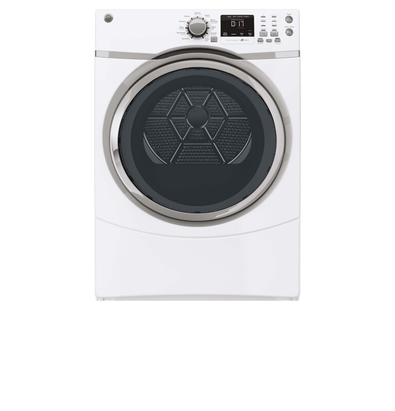 7.5 cu. ft. capacity frontload dryer with steam GFDS170GHWW