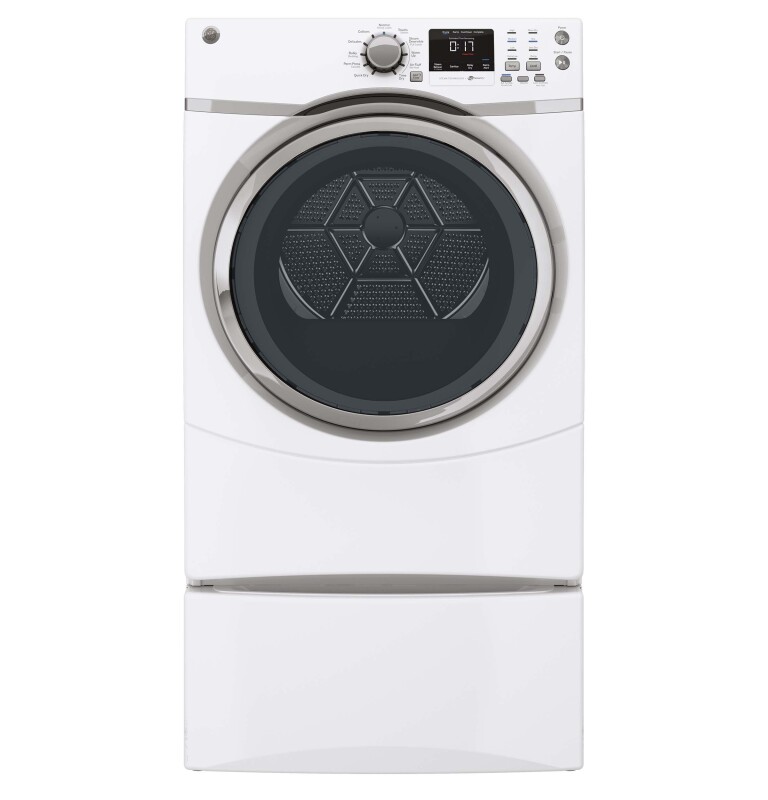 7.5 cu. ft. capacity frontload dryer with steam GFDS170GHWW