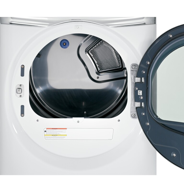 8.1 cu. ft. capacity Front Load electric dryer with steam GFDS260EFWW