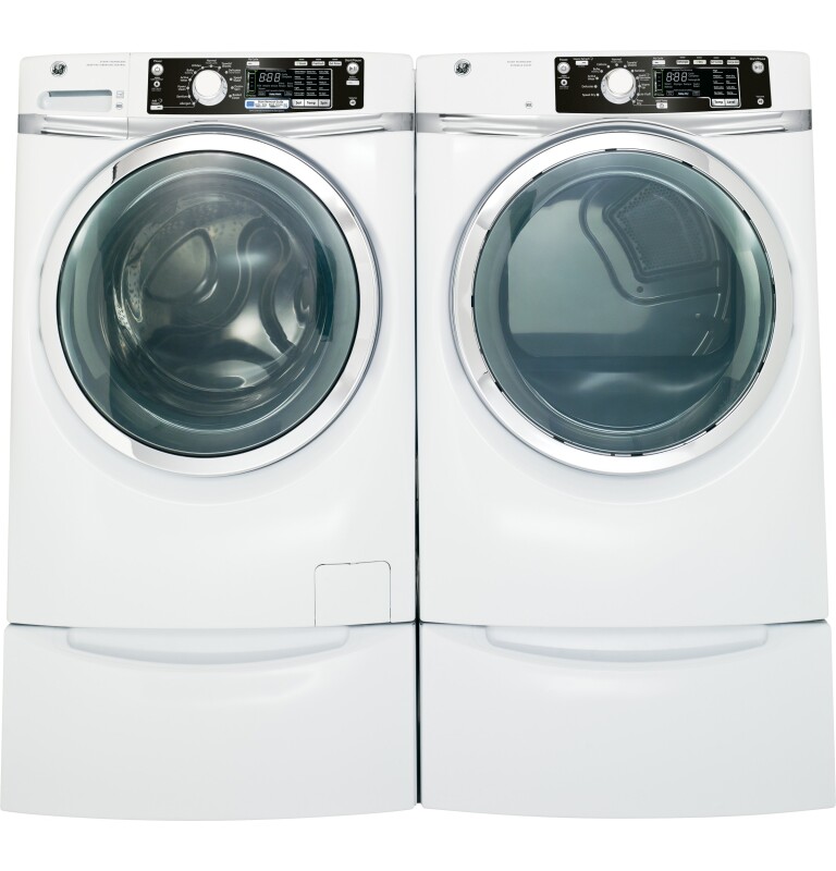 GE 8.1 cu. ft. capacity Front Load gas dryer with steam White GFDS260GFWW Picture 1