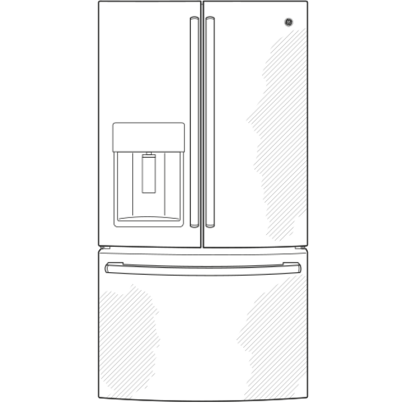 27.7 Cu. Ft. Fingerprint Resistant French-Door Refrigerator view 3