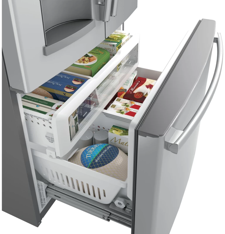 ENERGY STAR 27.7 Cu. Ft. Fingerprint Resistant French-Door Refrigerator GFE28GYNFS