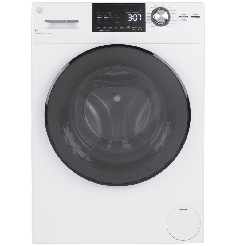 GE 24" 2.4 cu. ft.Capacity Front Load Washer/Condenser Dryer Combo White GFQ14ESSNWW Picture 1