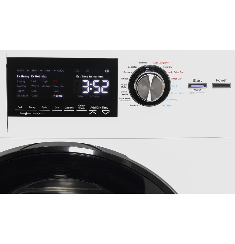 24" 2.4 cu. ft.Capacity Front Load Washer/Condenser Dryer Combo view 6