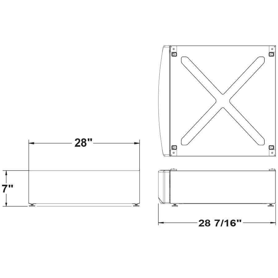 Laundry 7" RightHeight Riser GFR0728PNSN