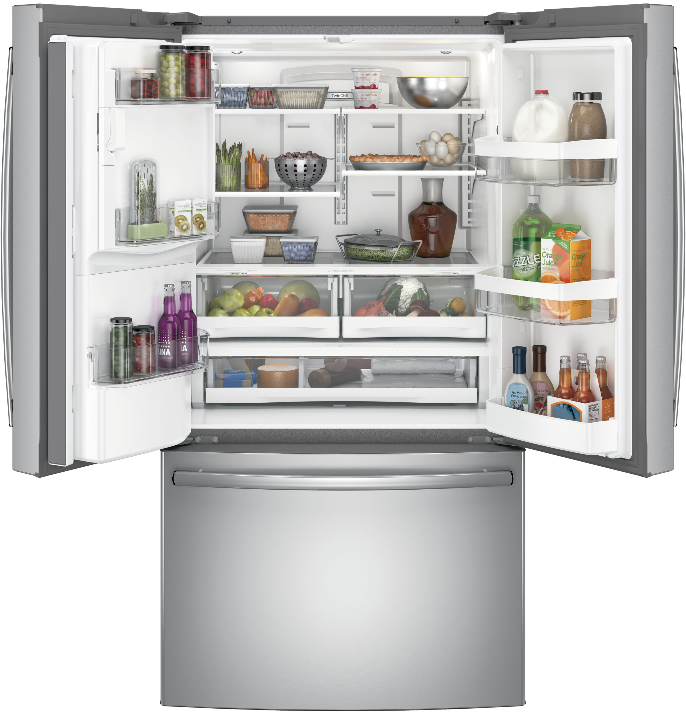 25.8 Cu. Ft. French-Door Refrigerator GFS26GSNSS, product image 2 of 10