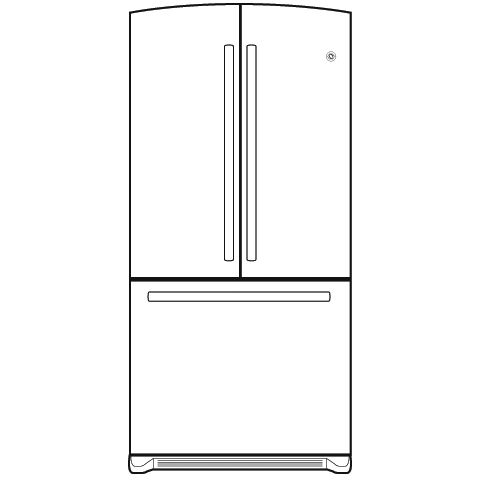 22.2 Cu. Ft. French-Door Refrigerator GFSF2KEXCC