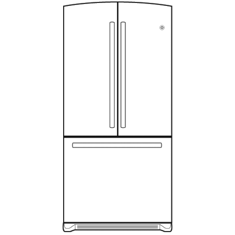22.0 Cu. Ft. French-Door Refrigerator GFSF2KEYWW