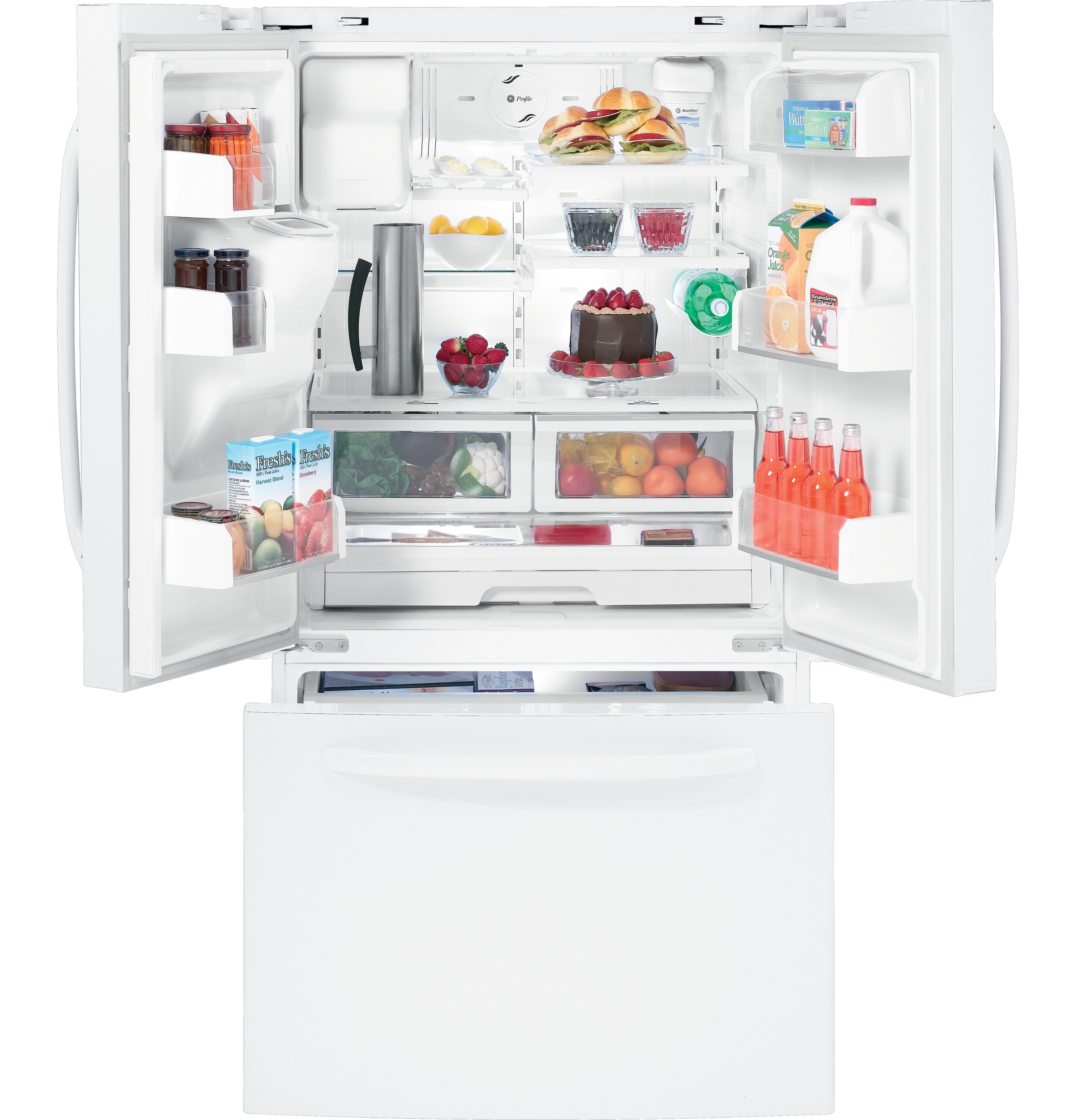 25.9 Cu. Ft. French-Door Refrigerator with Icemaker GFSF6PKBWW