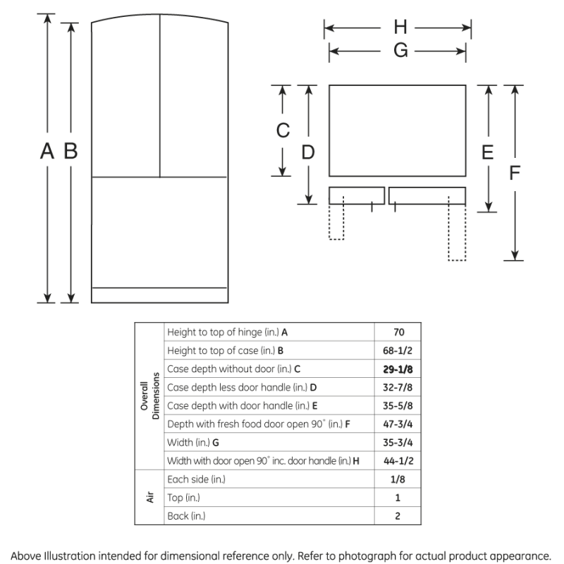 25.9 Cu. Ft. French-Door Refrigerator with Icemaker GFSL6KKYLS