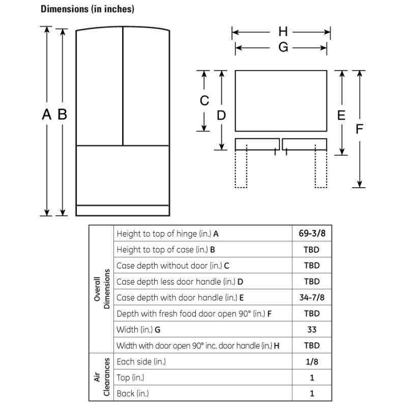 22.1 Cu. Ft. French-Door Refrigerator GFSS2KEXSS