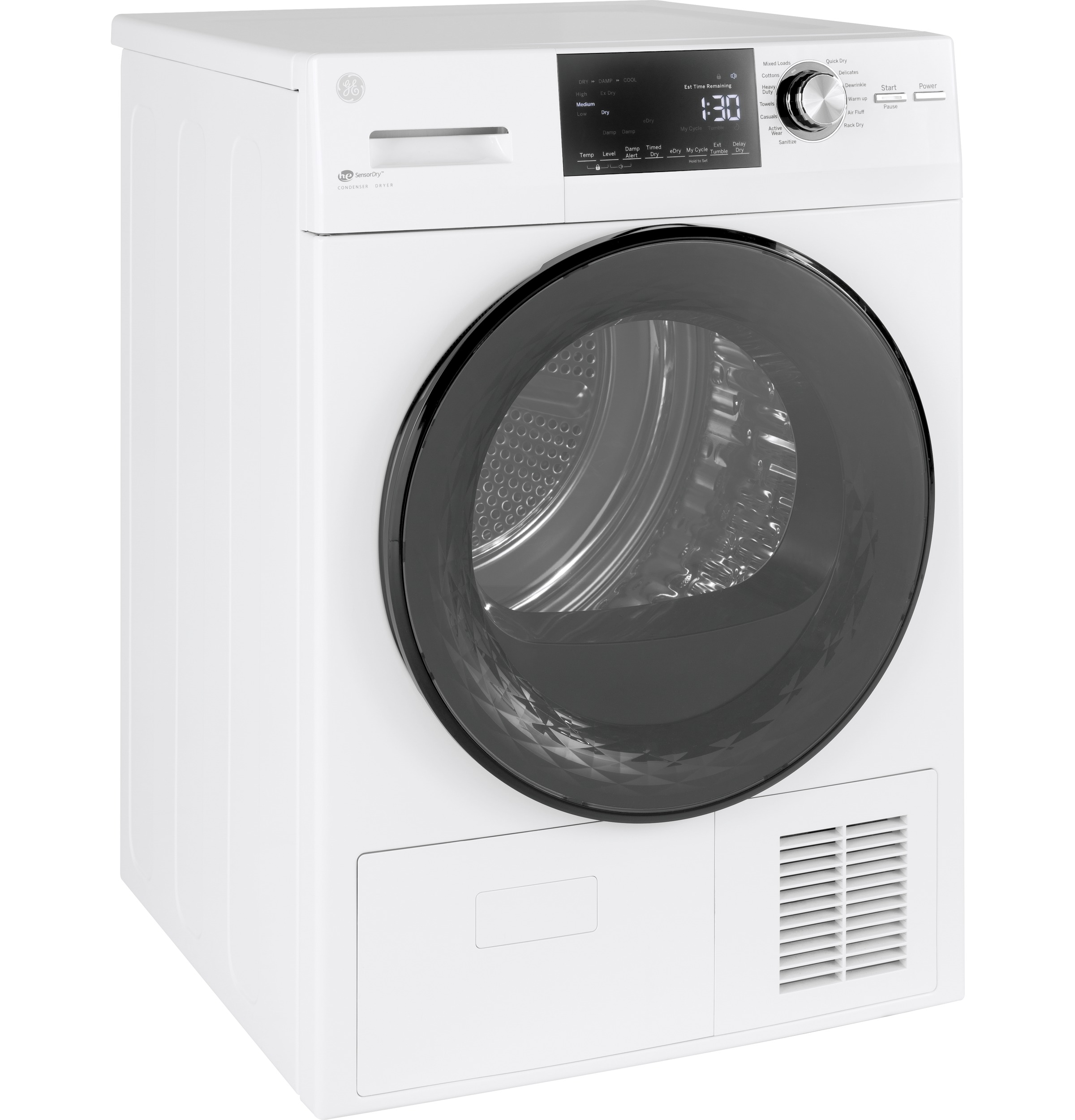 24" 4.1 Cu.Ft. Front Load Ventless Condenser Electric Dryer with Stainless Steel Basket view 16